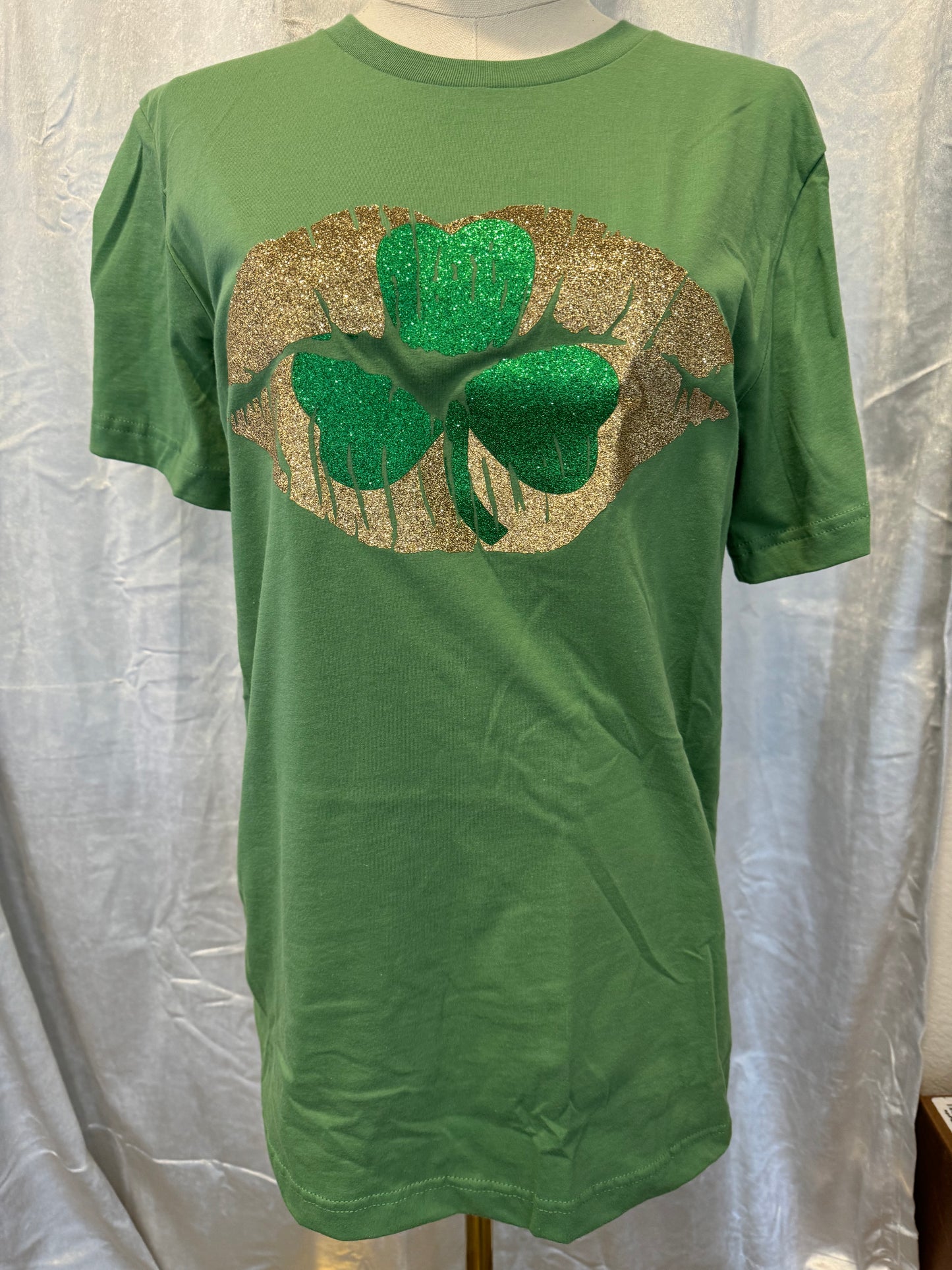 Kiss Clover Glitter Tee