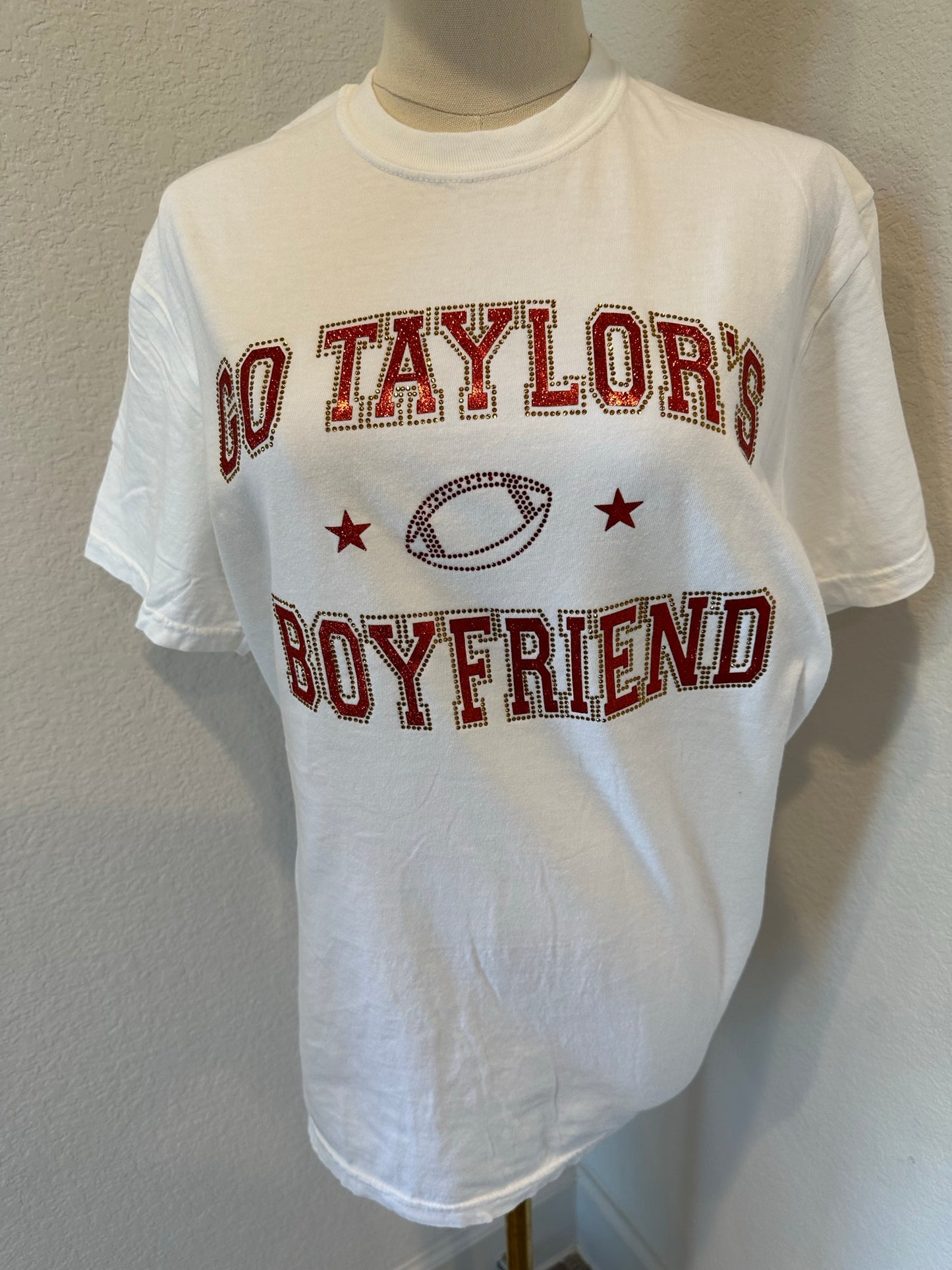 Go Taylor's Boyfriend Rhinestone And Glitter Tee