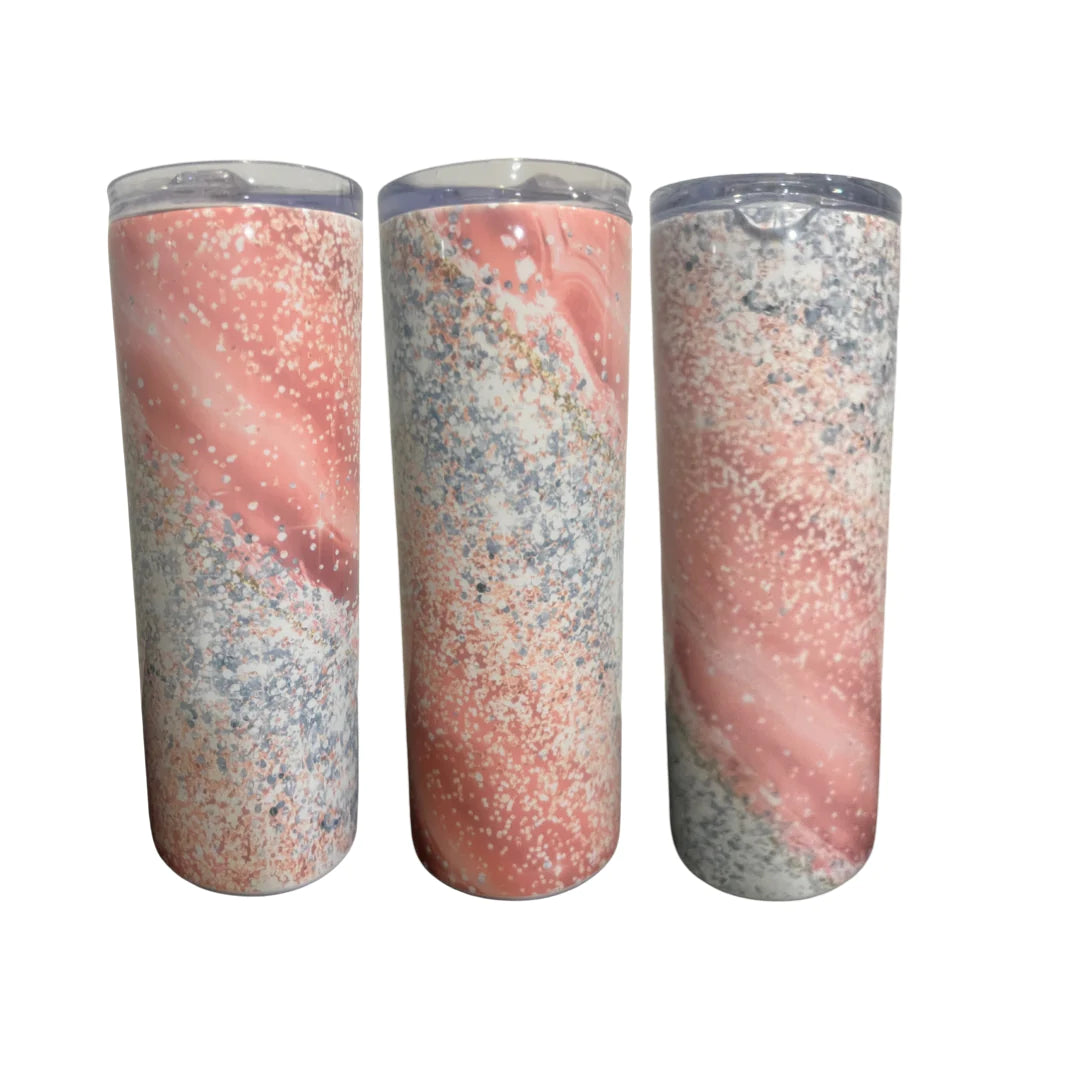 Rose Glitter Tumbler