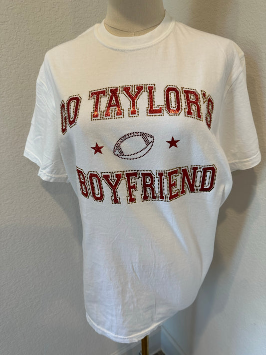 Go Taylor's Boyfriend Rhinestone And Glitter Tee